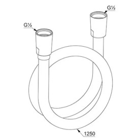 Душовий шланг Kludi Suparaflex 125 см пластик брошурована бронза PVD 61071N100