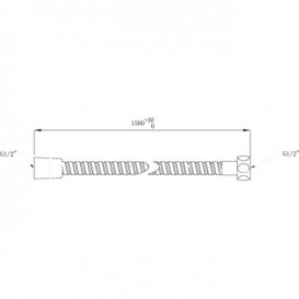 Душовою шланг Koller Pool полімер / нержавіюча сталь 1500 мм c функцією Twist free MTX801