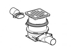 Душевой трап Geberit Varino горизонтальный d50 мм 388.023.00.1