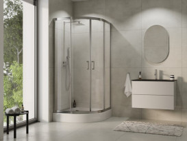 Душевой уголок Besco Modern 80х80х190 см профиль глянцевый хром/стекло прозрачное MA-108-190-G