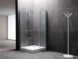 Душовий кутник Kolpa San Terra Flat TKK 100/K 100x100 см профіль хром/прозоре скло 508720