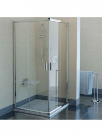 Душевой уголок квадратный Ravak Blix BLRV2-90 профиль сатин стекло transparent 1LV70U00Z1