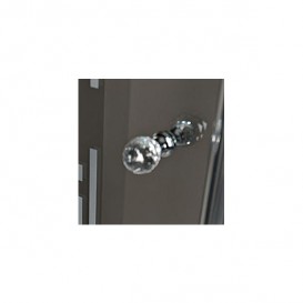 Душовий куточок лівобічний Kerasan Retro SX 90X90 см профіль бронза матове скло 9147S3