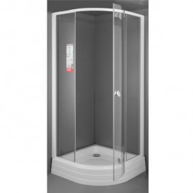 Душовий куточок напівкруглий Ravak Pivot PSKK3-80 білий профіль скло transparent 37644101Z1