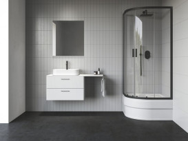 Душевой уголок Ravak Blix II NBLCP4-80 Sabina профиль черный стекло transparent 3BM40340Z1