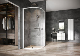 Душевой уголок Ravak Nexty NSKK3-80 профиль белый матовый стекло transparent 3O644E01Z1