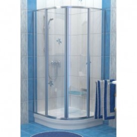 Душовий куточок Ravak Supernova SKCP4-80 напівкруглий профіль сатин скло grape 31140U00ZG