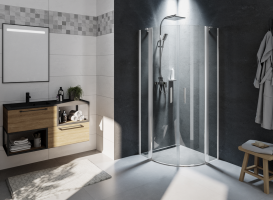 Душовий куточок Riho Novik Z309 90x90 см хром/прозоре скло GZ9090090