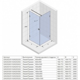 Душовий куточок Riho Scandic Mistral M207 90x90 см хром/прозоре скло GX0909200
