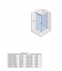 Душевой уголок Riho Tione T201 80x100 см хром/прозрачное стекло GT22600
