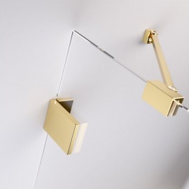 Душевые двери Radaway Essenza Pro Gold KDJ 80 правосторонние золото/прозрачное стекло 10097080-09-01R