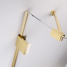 Душевые двери Radaway Essenza Pro Gold KDJ 120 правосторонние золото/прозрачное стекло 10097120-09-01R