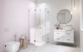 Душевые двери Radaway Essenza Pro PTJ  57 левосторонние хром/прозрачное стекло 10100000-01-01L