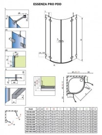 Душові двері Radaway Essenza Pro White PDD 90 правосторонні білий/прозоре скло 10095090-04-01R