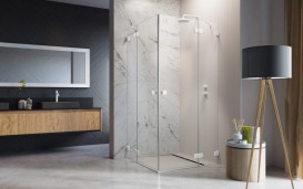 Душові двері Radaway Essenza Pro White KDD 90 лівобічні білий/прозоре скло 10096090-04-01L