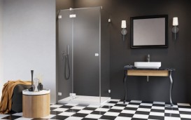 Душові двері Radaway Essenza Pro White KDJ 100 лівобічні білий/прозоре скло 10097100-04-01L