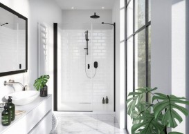 Душевые двери Radaway Nes 8 Black DWS 79,5 правосторонние черный/прозрачное стекло 10078120-54-01R