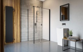 Душові двері Radaway Nes 8 Black KDS I 78 правосторонні чорний/прозоре скло 10073140-54-01R