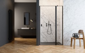 Душові двері Radaway Nes Black DWJ II 90 правосторонні чорний/прозоре скло 10036090-54-01R