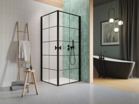 Душевые двери Radaway Nes Black KDD I Factory 90 правосторонние черный/стекло Factory 10021090-54-55R