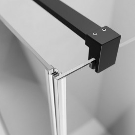 Душевые двери Radaway Nes Black KDJ B 80 правосторонние черный/прозрачное стекло 10025080-54-01R