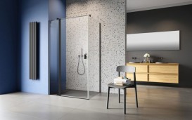 Душевые двери Radaway Nes Black KDJ II 100 левосторонние черный/прозрачное стекло 10032100-54-01L