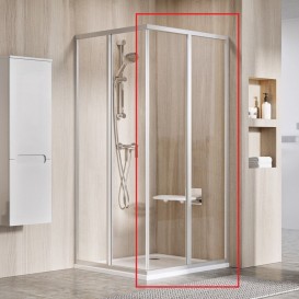 Душові двері Ravak ASDP3-120 розсувні трьохелементні  профіль сатин/скло прозоре 00VG0U02Z1