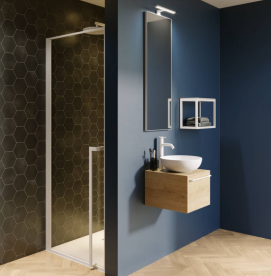 Душевые двери Riho Lucid GD101 90 см белый/прозрачное стекло GD109W000