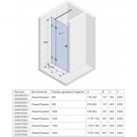 Душові двері Riho Scandic Mistral M104 90 см лівобічні хром/прозоре скло GX0050201
