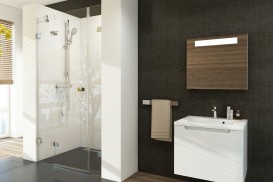 Двері душова двохелементна Ravak Brilliant BSD2-80 A-L профіль хром скло transparent 0UL4AA00Z1