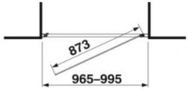Двері душова Jika Cubito Pure 100х195 см профіль хром прозоре скло H2542430026681