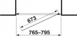 Двері душова Jika Cubito Pure 80х195 см профіль хром прозоре скло H2542410026681