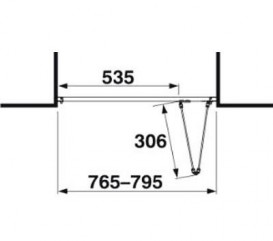 Двері душова Jika Cubito Pure 80х195 см профіль хром прозоре скло H2552410026681