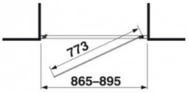 Дверь душевая Jika Cubito Pure 90х195 см профиль хром стекло Arctic H2542420026661