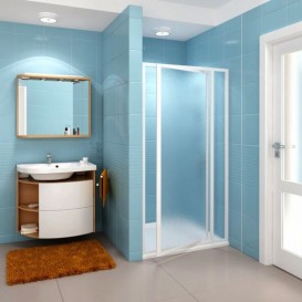 Дверь душевая поворотная Ravak Supernova SDOP-80 белый профиль полистирол pearl 03V4010011