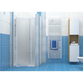 Дверь душевая поворотная Ravak Supernova SDOP-90 белый профиль стекло grape 03V70100ZG