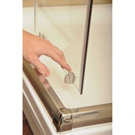 Дверь душевая прямоугольная Ravak Blix BLDP2-100 профиль сатин прозрачное стекло 0PVA0U00Z1