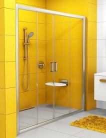 Двері душова прямокутна Ravak Blix BLDP4-160 профіль білий скло transparent 0YVS0100Z1