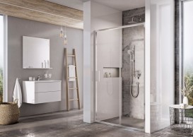 Двері душова прямокутна Ravak Blix Slim BLSDP2-120 профіль полірований алюміній скло transparent X0PMG0C00Z1