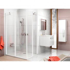 Дверь душевая распашная Ravak Chrome CRV2-100 белый профиль стекло transparent 1QVA0100Z1