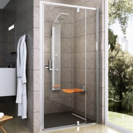 Двері душова орні Ravak Pivot PDOP2-120 білий профіль скло transparent 03GG0101Z1
