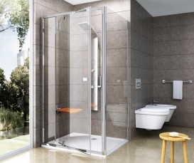 Двері душова Ravak Pivot PDOP2-100 профіль полірований алюміній прозоре скло 03GA0C00Z1