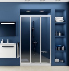 Двері душова розсувні Ravak Supernova ASDP3-130 білий профіль скло transparent 00VJ0102Z1