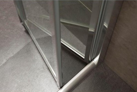 Двері душова складна Eger bifold 90х195 профіль алюміній хром прозоре скло 599-163-90 (h)