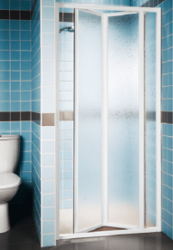 Дверь душевая складывающаяся Ravak Supernova SDZ2-70 белый профиль стекло grape 01V10100ZG