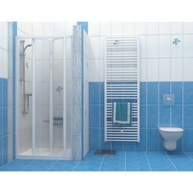 Дверь душевая складывающаяся Ravak Supernova SDZ3-80 белый профиль стекло transparent 02V40100Z1