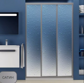 Дверь душевая раздвижная Ravak Supernova ASDP3-100 профиль сатин полистирол pearl 00VA0U0211