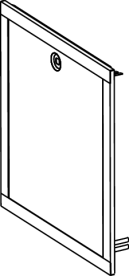 Дверца для коллекторного шкафа скрытого монтажа TECE TECEfloor Comfort 540 мм сталь белый 77351702