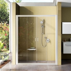 Дверь душевая прямоугольная Ravak Blix BLDP4-120 профиль сатин прозрачное стекло 0YVG0U00Z1