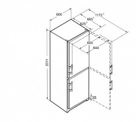 Двухкамерный холодильник Liebherr CN 3915 Comfort NoFrost сталь белый CN 3915-21 001